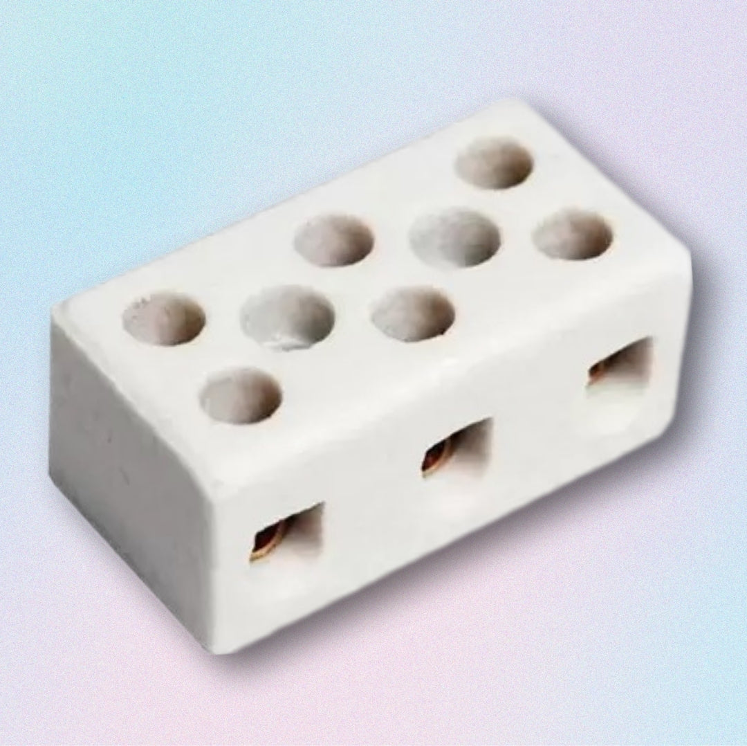 CONECTOR DE PORCELANA TRIPOLAR 10MM FERTAK TOOLS