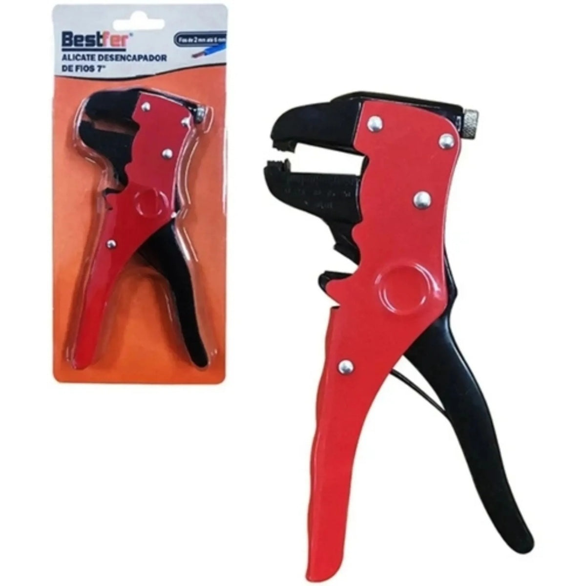 ALICATE DESENCAPADOR DE FIOS 7"  FIOS 2 A 6MM BESTFER