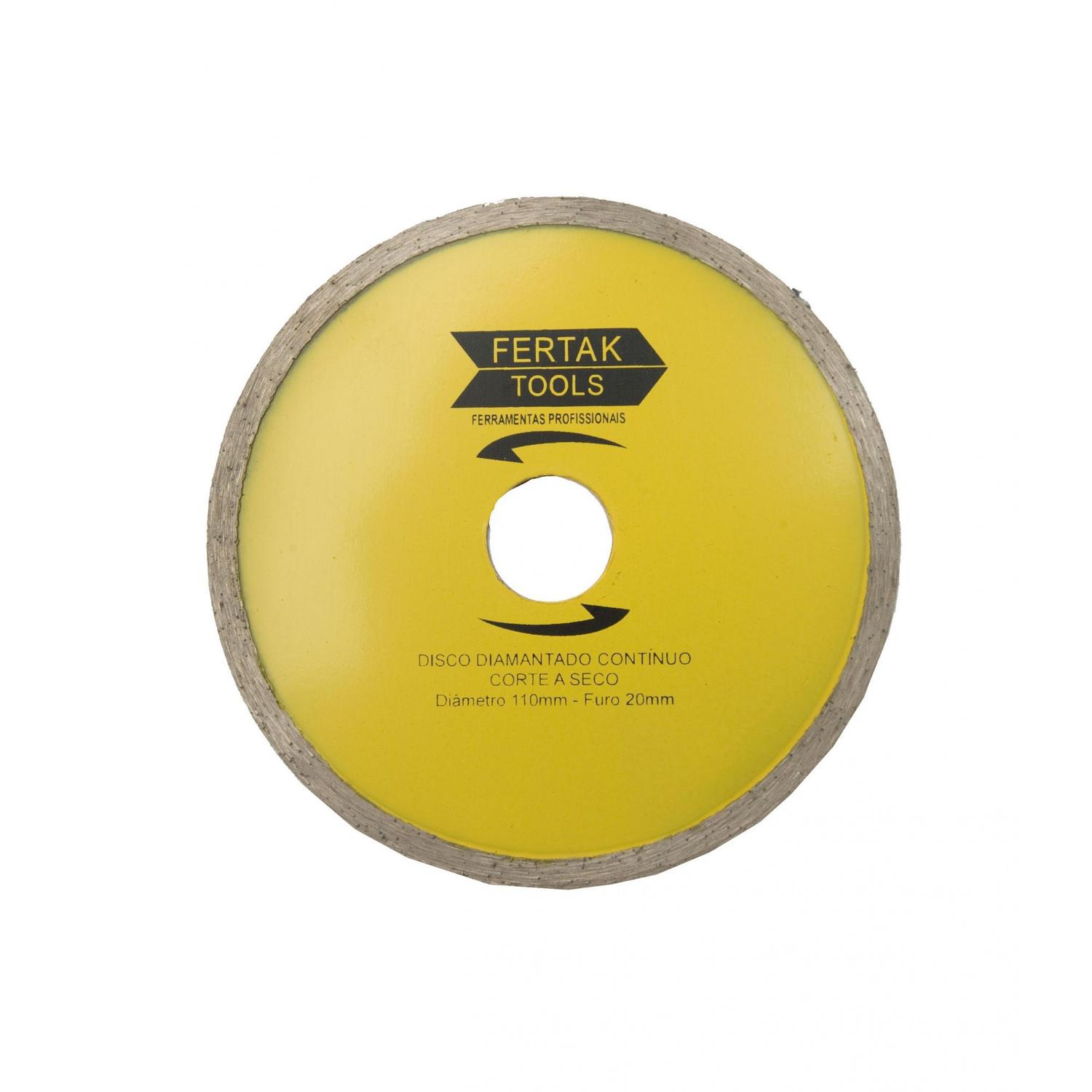 DISCO DIAMANTADO LISO 110MM FERTAK TOOLS