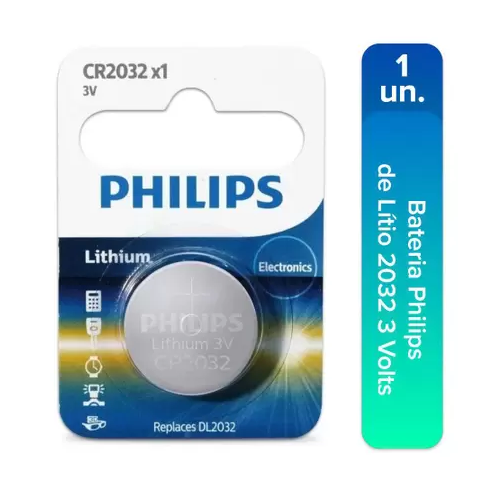 BATERIA PILHA CR2032 3V PHILIPS