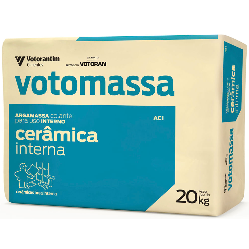 ARGAMASSA INTERNA ACI 20KG CINZA VOTOMASSA