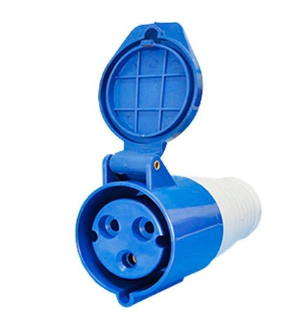 ACOPLAMENTO INDUSTRIAL 6H 2P+T 16A 200/250V AZUL MGI-213 JNG
