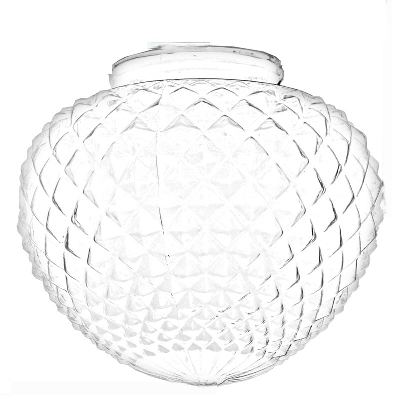 GLOBO VIDRO CORAÇÃO BICO DE JACA CRISTAL ROYAL