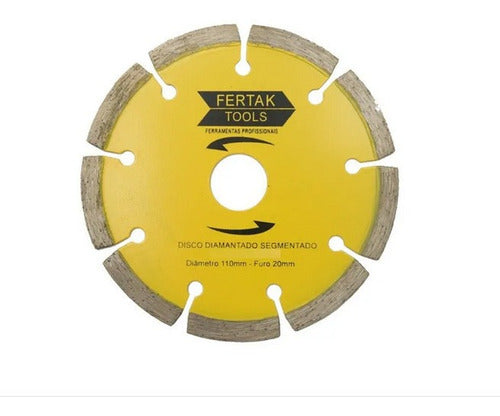 DISCO DIAMANTADO SEGMENTADO 110MM FERTAK TOOLS