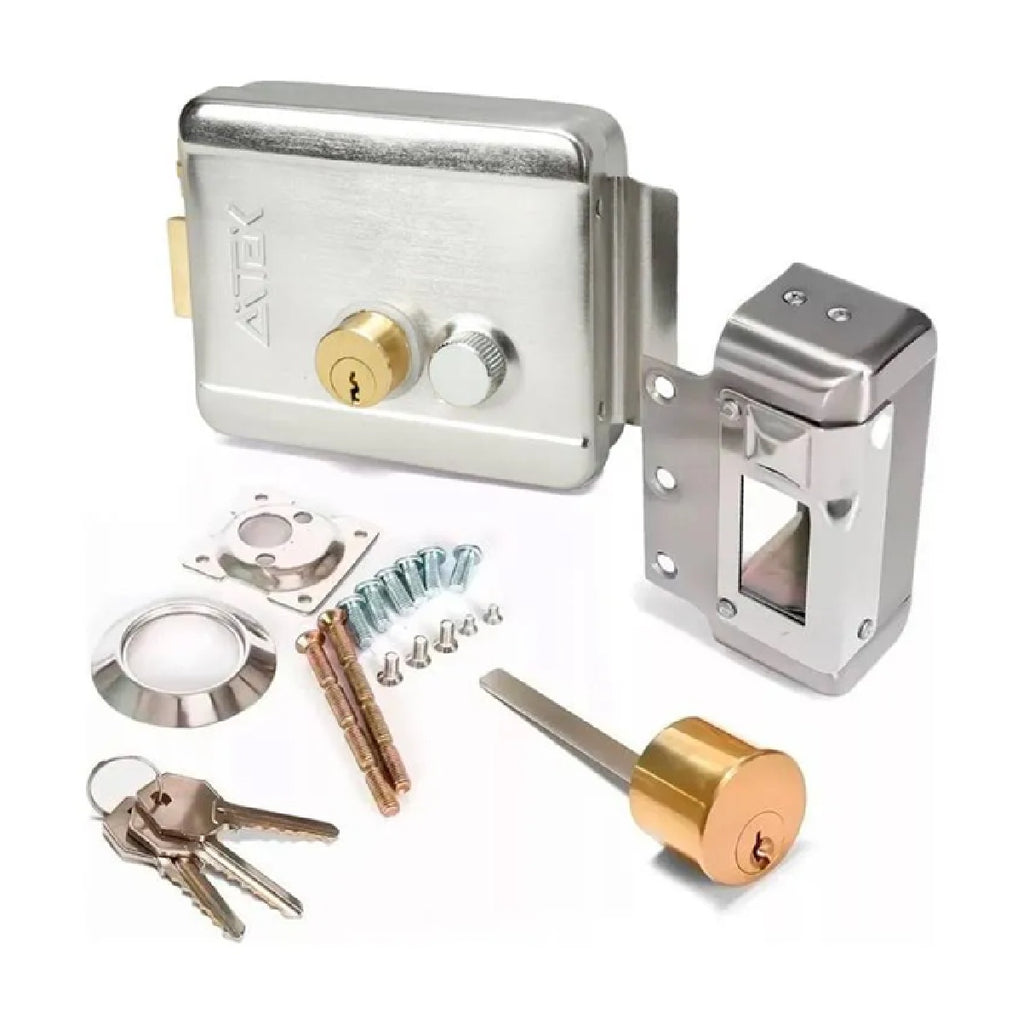 FECHADURA ELETRICA 12V COM CHAVE INTERNA F110 AITEK