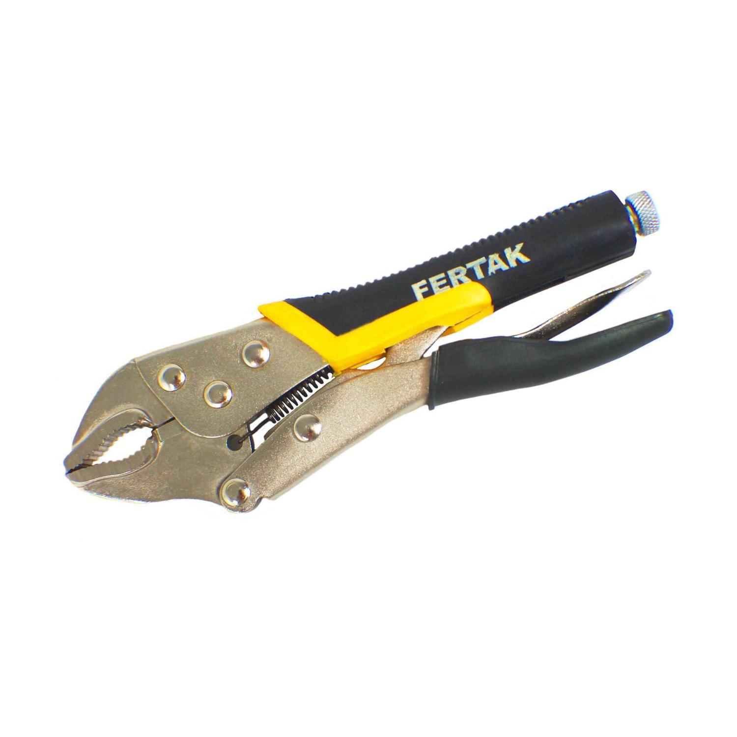 ALICATE DE PRESSAO EMBORRACHADO BOCA CURVA FERTAK TOOLS